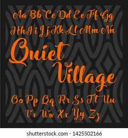 Decorative fonts typeface vector vintage. 