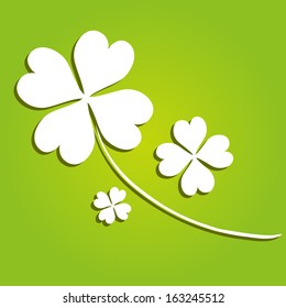 decorative four leaf clover, symbol of luck