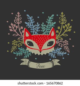 decorative fox. fox 