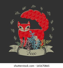 decorative fox. fox 