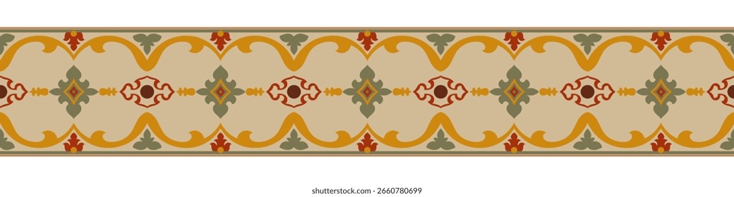 Dekorativer Rahmen, abstrakter Teppich, natives Muster