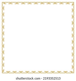 Marco decorativo de estilo antiguo. Plantilla para marcos, postales, diseño e ideas creativas. Estilo plano