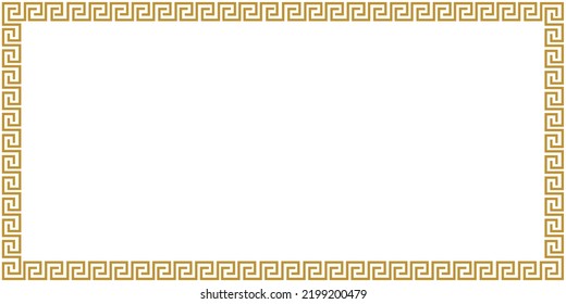 Decorative frame in antique style. Template for frames, postcards, design and creative ideas. Flat style