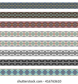 Decorative frame, Arabic style. Pattern brush for rectangular frame and swatch for fill are included.