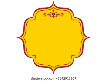 Decorative frame in Asian style. Luxurious decoration.