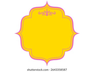 Decorative frame in Asian style. Luxurious decoration.