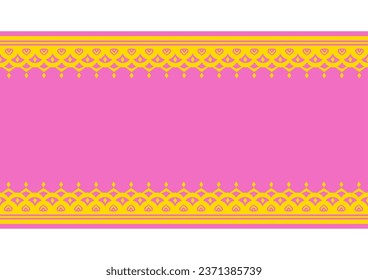 Decorative frame in Asian style. Vector data.