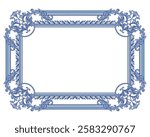 Decorative frame in Baroque style, intricate vector design