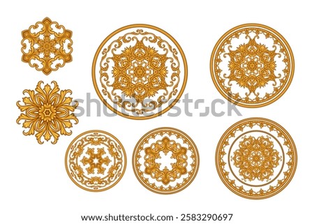 Decorative frame in Baroque style, intricate vector design