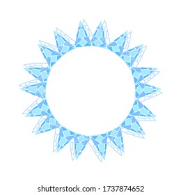 Decorative frame or border. Colorful abstarct design element.