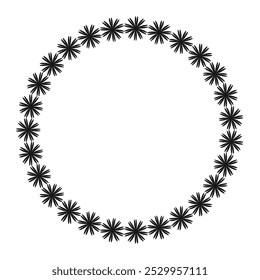 Borda decorativa do quadro isolada no fundo branco. Design vetorial