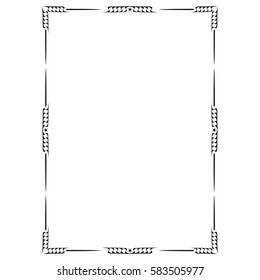 Decorative frame and border - retro vintage design