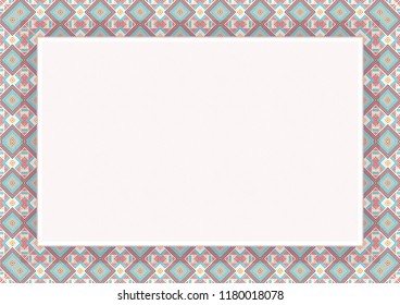 Decorative Frame or Border with stylish design, suitable for certificate, diploma, menu frame, photo frame and other