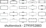 decorative frame border vectors ornate vintage floral geometric borders collection