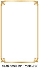 Decorative Frame Borders Golden Frame On Stock Vector (Royalty Free ...