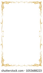 Decorative Frame Borders Golden Frame Thai Stock Vector (Royalty Free ...