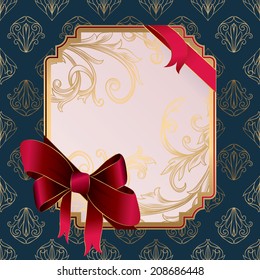 Decorative frame & bow