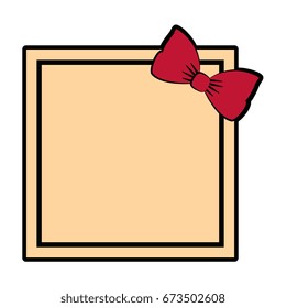 decorative frame with bow icon