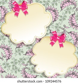 decorative  frame with bows
