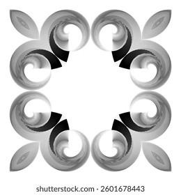decorative frame, card, banner, poster, vector op art creative pattern, ornament