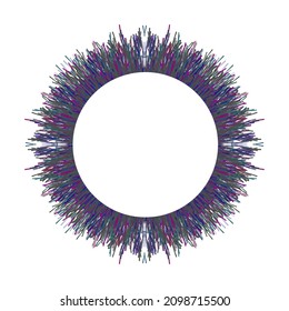 Decorative frame circle. Abstract background.
