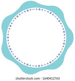 Decorative frame of circle design