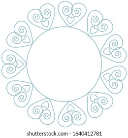 Decorative frame of circle design