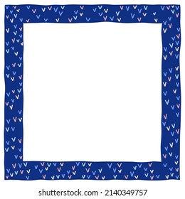 Marco decorativo con trucos de colores. Perfecto como fotograma, para la reserva de recortes, postales, carteles, tarjetas de invitación.