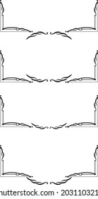 decorative frame, corner  and divider graphic element