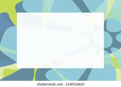 Decorative frame design, colorful illustration,retro  design horizontal banner.