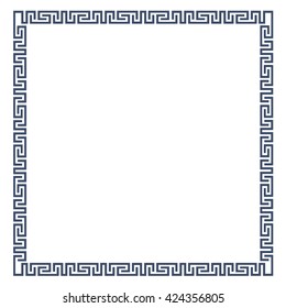 Decorative frame for design in Greek style. Vector EPS10