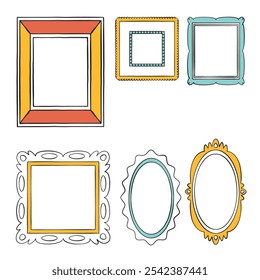 design de quadro decorativo com estilo desenhado à mão