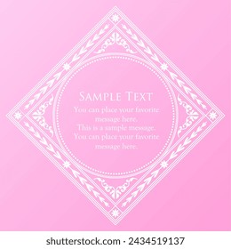 
Decorative frame design inspired by spring