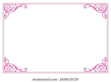 
Decorative frame design inspired by spring