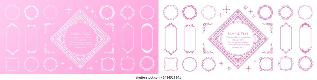 
Decorative frame design inspired by spring