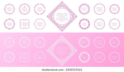 
Decorative frame design inspired by spring