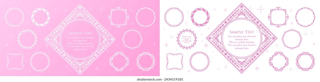 
Decorative frame design inspired by spring