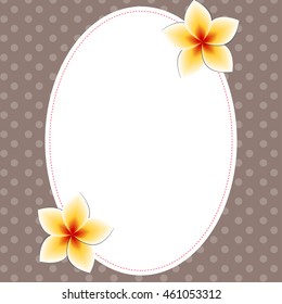 Decorative frame design template for invitation, greeting, birthday, postcard, frame, baby texture, child album template for children, holiday card, vector