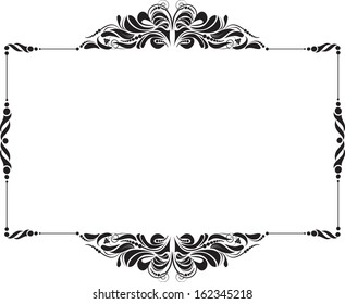 decorative frame for design in vintage styled 