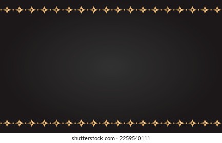 Marco decorativo Elegante para el diseño de estilo islámico, lugar para el texto. borde dorado y fondo marrón.