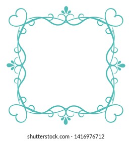Decorative frame. Elegant element for design in Eastern style, place for text. Floral golden border. Lace illustration for invitations and greeting cards