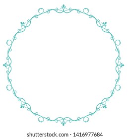 Decorative frame. Elegant element for design in Eastern style, place for text. Floral golden border. Lace illustration for invitations and greeting cards