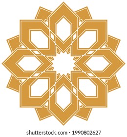 Decorative frame Elegant vector element for design in Eastern style, place for text. Floral golden and black border. Lace illustration for invitations and greeting cards