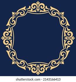 2,135 Golden dark blue royal frame Images, Stock Photos & Vectors ...