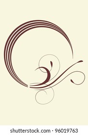 decorative frame - element for design in vintage style