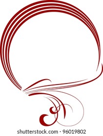 decorative frame - element for design in vintage style