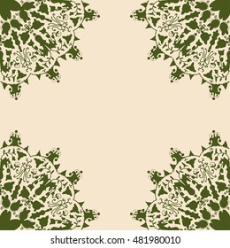 Decorative frame with empty space for text.