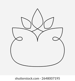 Decorative Frame featuring Leaf Elements for various artistic purposes and designs