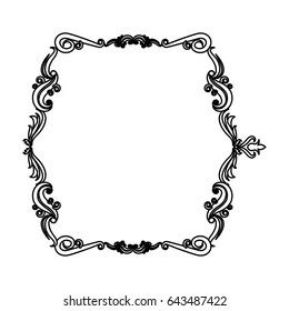 decorative frame floral border cute image