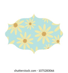 Decorative frame with floral design
